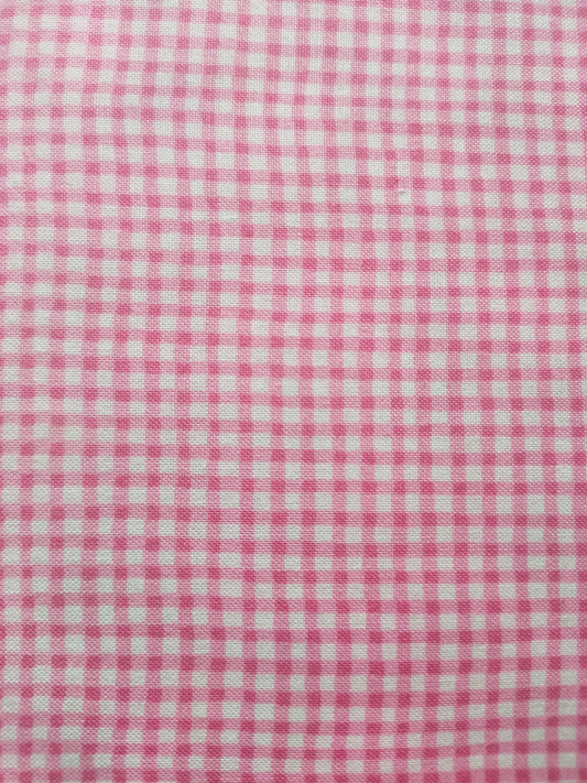 Makower Gingham Pink