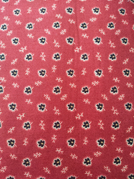 Andover Fabrics Small Leaf Red