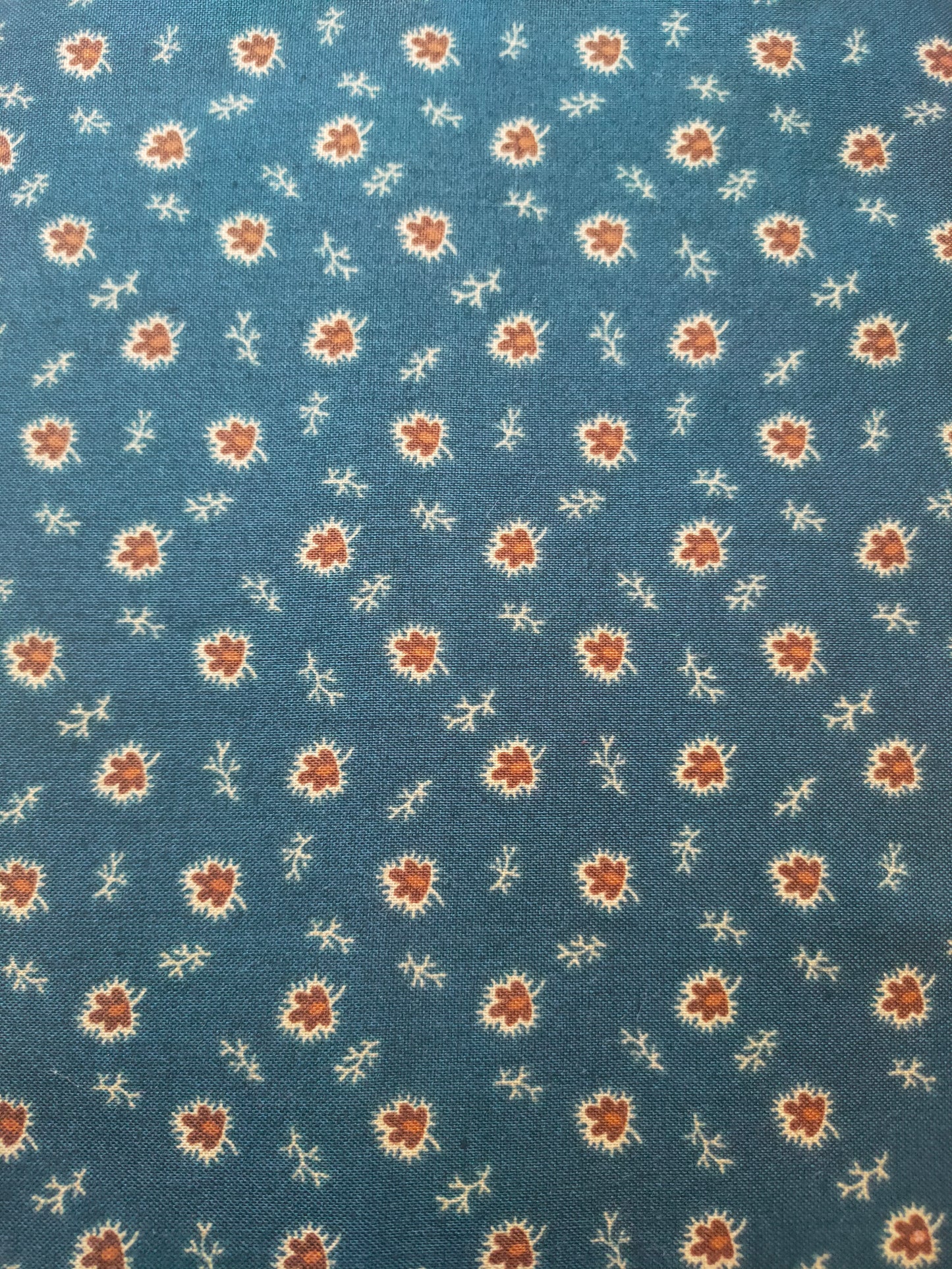 Andover Fabrics Small Leaf Blue