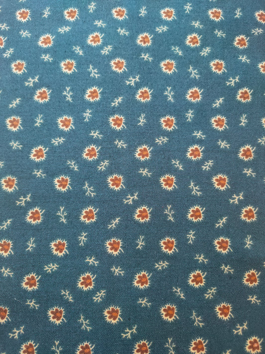 Andover Fabrics Small Leaf Blue