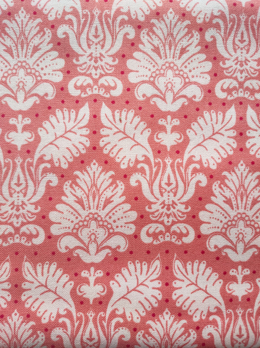 Tilda Extra Wide Fabric Fleur de Lis Peach