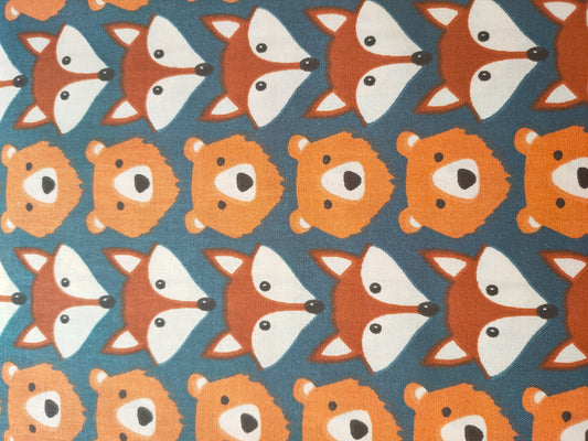 Sew Simple Extra Wide Fabric Fox and bears