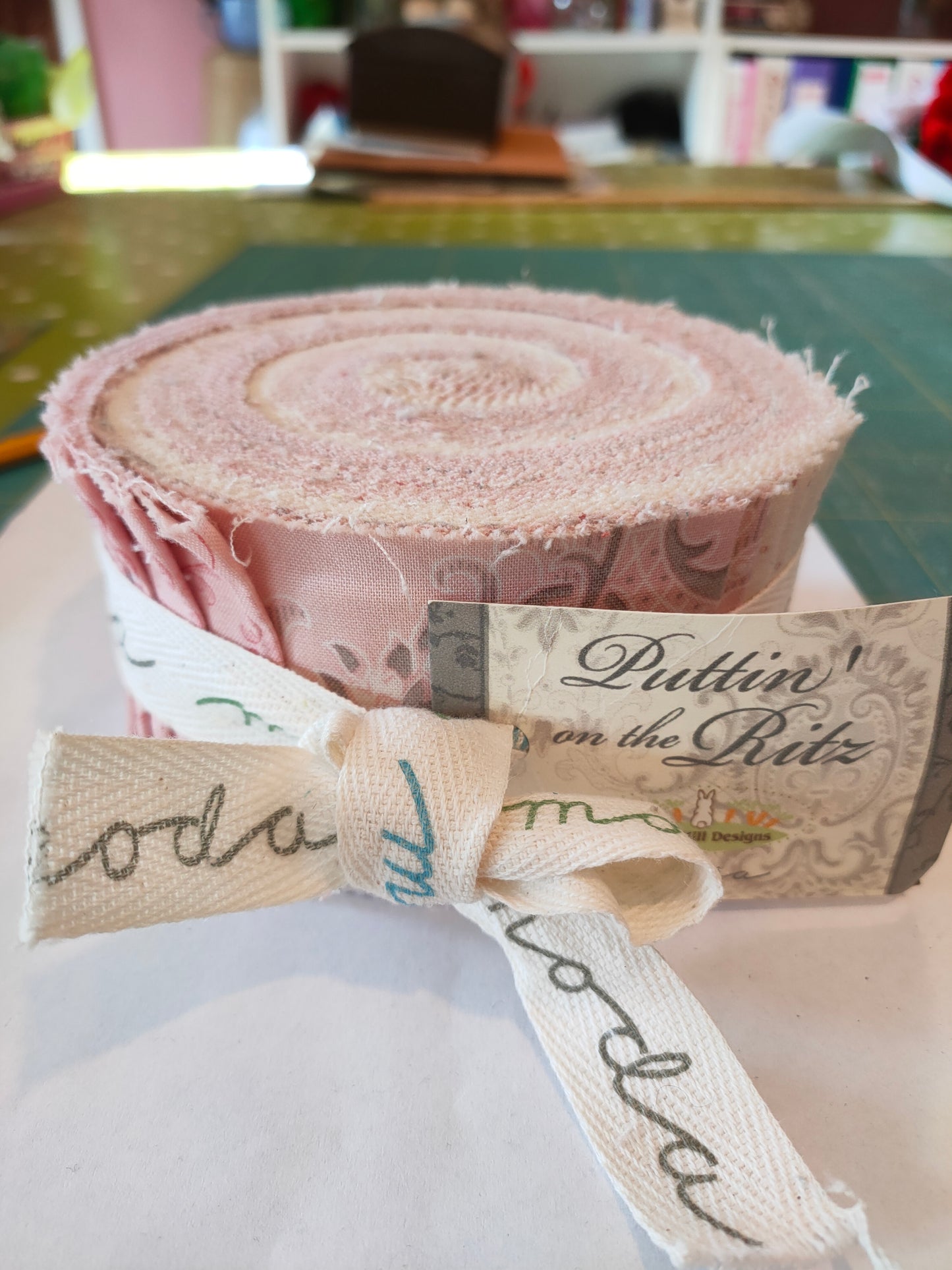 Moda Jelly Roll Puttin' On The Ritz Pink by Bunny Hill Designs