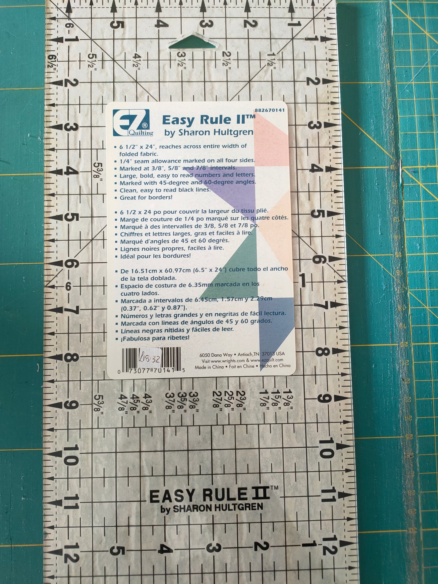 Quilting Ruler Easy Ruler II