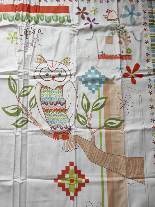 Moda Serenade Make Your Own Apron Panel Owl