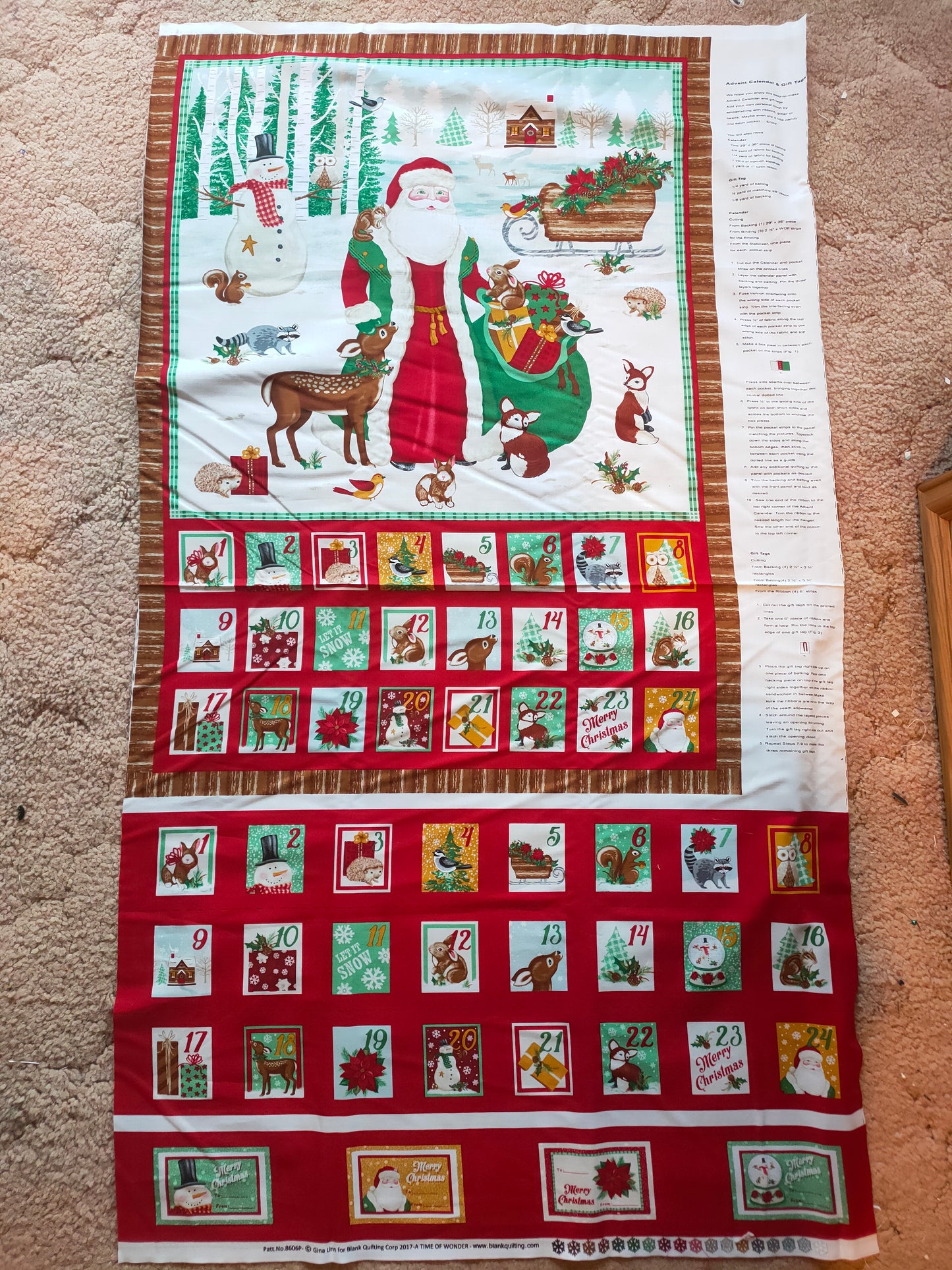 Blank Quilting A Time Of Wonder Christmas Advent Calendar Panel