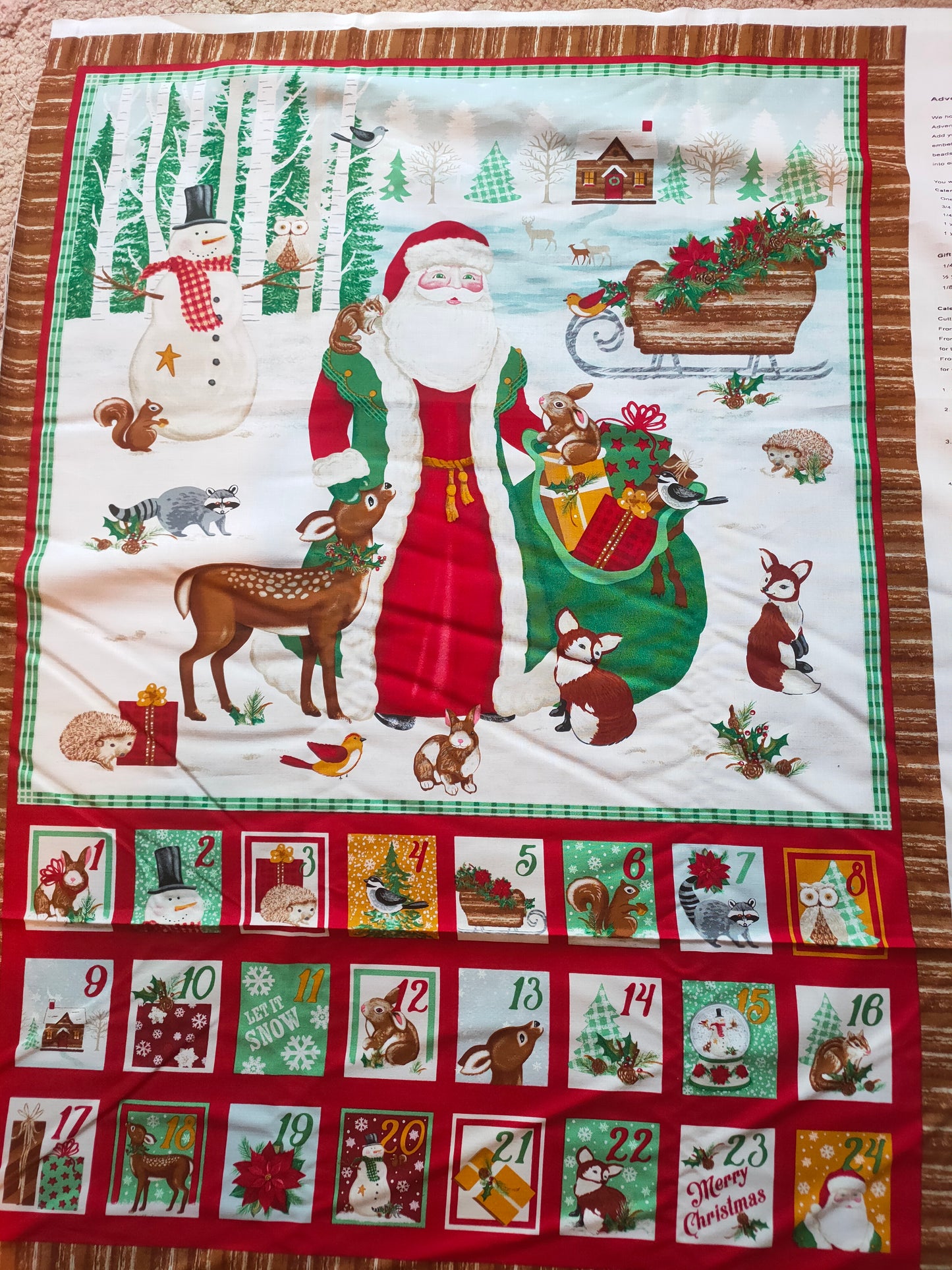 Blank Quilting A Time Of Wonder Christmas Advent Calendar Panel