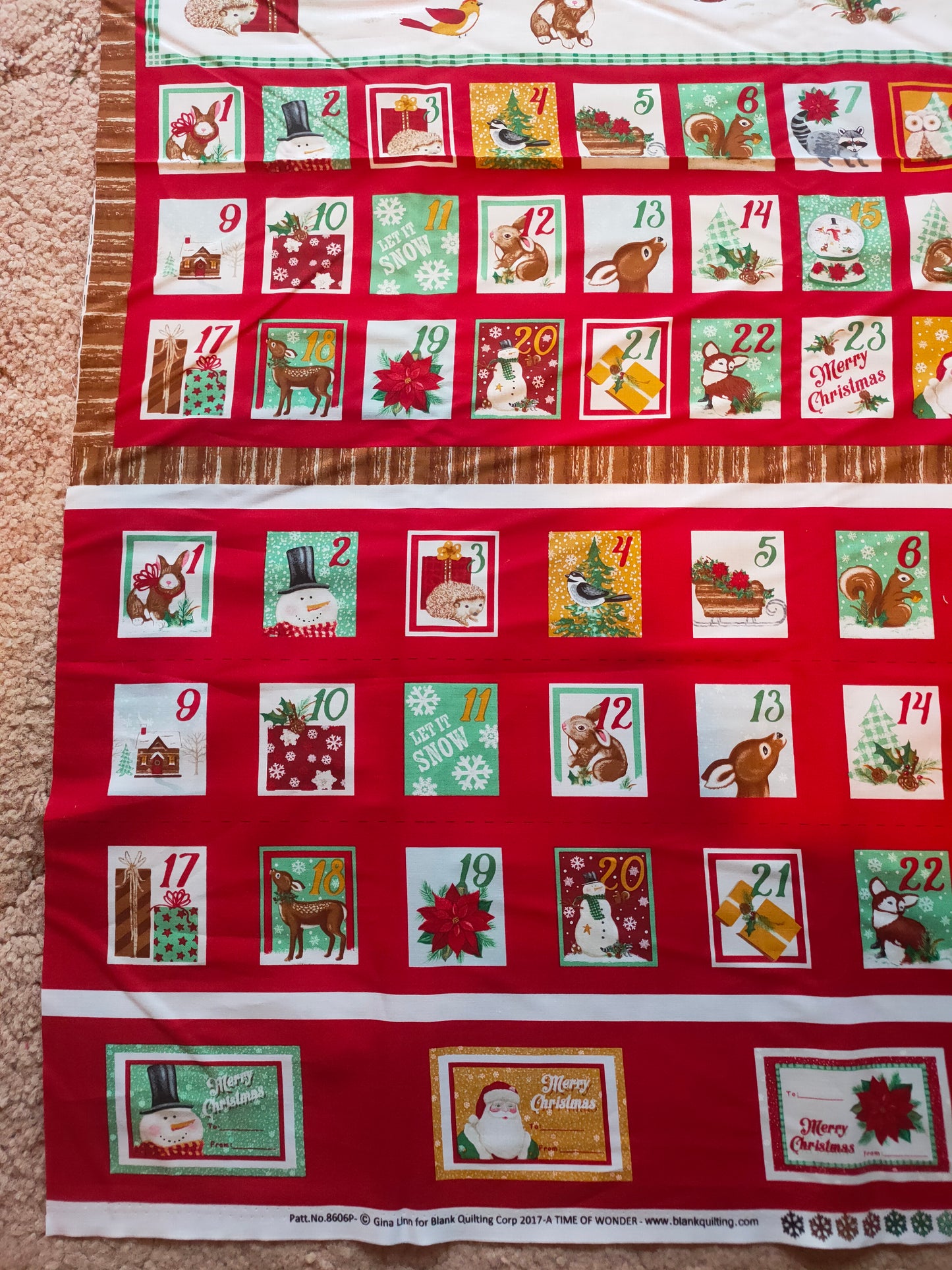 Blank Quilting A Time Of Wonder Christmas Advent Calendar Panel